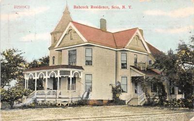 Babcock Residenct Scio, New York Postcard