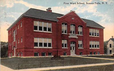 First Ward School Seneca Falls, New York Postcard