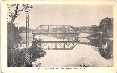 Ovid Street Bridge Seneca Falls, New York Postcard