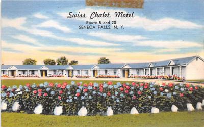 Swiss Chalet Motel Seneca Falls, New York Postcard