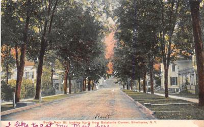 South Main Street Sherburne, New York Postcard
