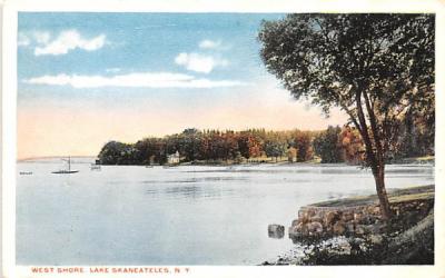 Wets Shore Skaneateles, New York Postcard