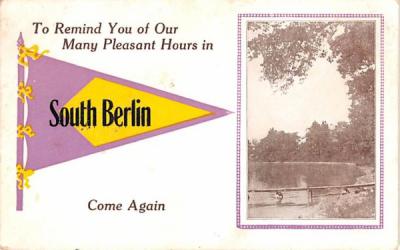 Many Pleasant Hours South Berlin, New York Postcard