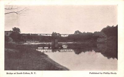 Bridge South Colton, New York Postcard