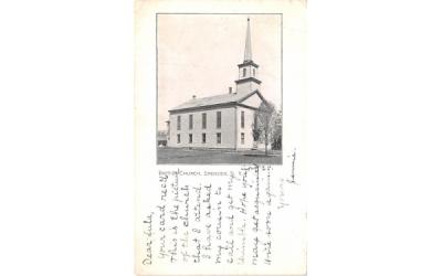 Baptist Church Spencer, New York Postcard