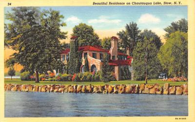 Residence Stow, New York Postcard