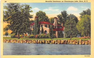 Residence Stow, New York Postcard