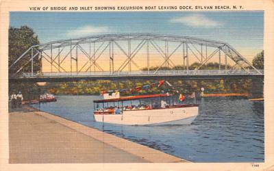 Bridge & Inlet Sylvan Beach, New York Postcard