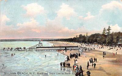 Beach & Shore Line Sylvan Beach, New York Postcard