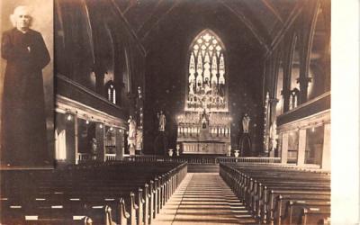 Interior of Church Syracuse, New York Postcard