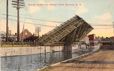 Bascule Bridge Syracuse, New York Postcard