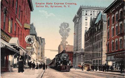 Empire State Express Crossing Syracuse, New York Postcard