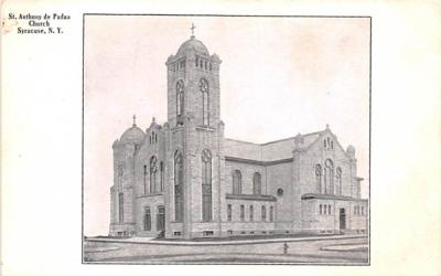 St Anthony de Padus Church Syracuse, New York Postcard