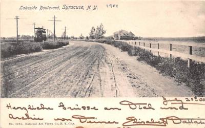 Lakeside Boulevard Syracuse, New York Postcard