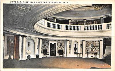 Foyer, BF Keith's Theatre Syracuse, New York Postcard