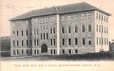 Esther Baker Steele Hall of Pysics Syracuse, New York Postcard