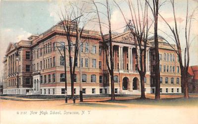 New High School Syracuse, New York Postcard