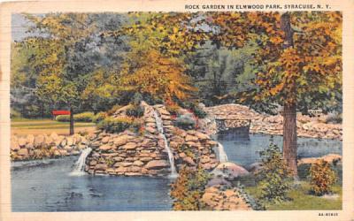 Rock Garden Syracuse, New York Postcard