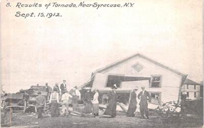 Results of Tornado Sept 15, 1912 Syracuse, New York Postcard