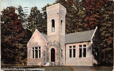 Office Building in Oakwood Cemetery Syracuse, New York Postcard