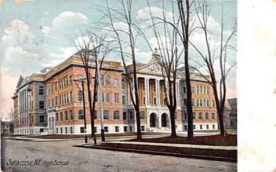 High School Syracuse, New York Postcard