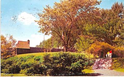 Fort Sainte Marie De Gannentaha Syracuse, New York Postcard