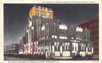 Syracuse Lighting Company Office Building New York Postcard