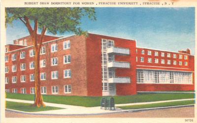 Robert Shaw Dormitory for Women Syracuse, New York Postcard