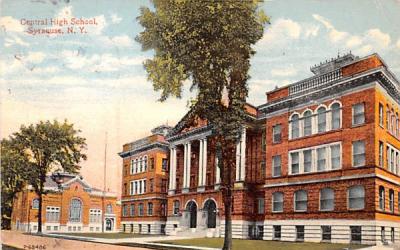 Central High School Syracuse, New York Postcard