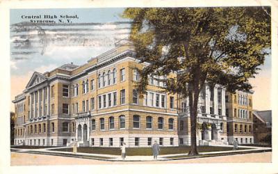 Central High School Syracuse, New York Postcard