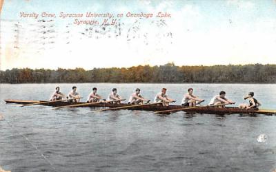 Varsity Crew, Onondaga Lake Syracuse, New York Postcard