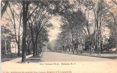 West Genesee Street Syracuse, New York Postcard