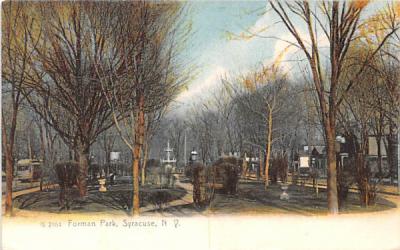 Forman Park Syracuse, New York Postcard
