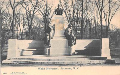 White Monument Syracuse, New York Postcard