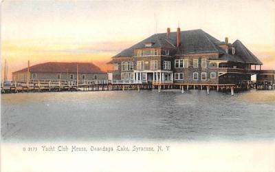 Yacht Club House Syracuse, New York Postcard