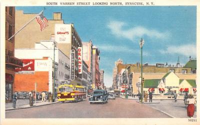 South Warren Street Syracuse, New York Postcard