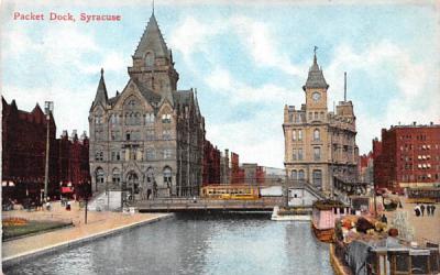 Packet Dock Syracuse, New York Postcard
