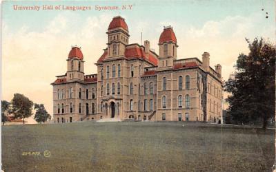 University Hall of Languages Syracuse, New York Postcard