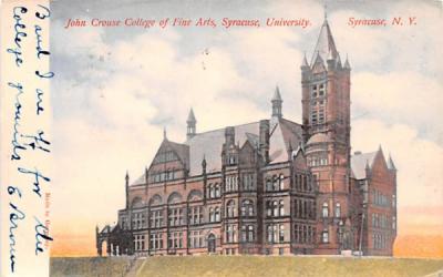 John Crouse College of Fine Arts Syracuse, New York Postcard