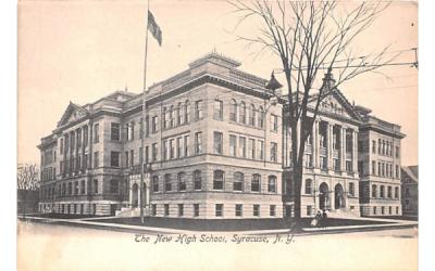 New High School Syracuse, New York Postcard