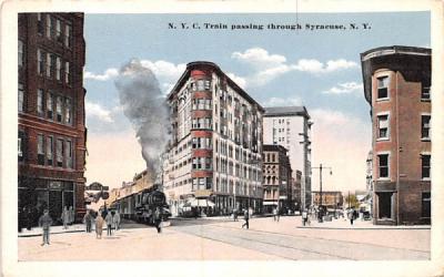 NYC Train Syracuse, New York Postcard