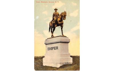 Sniper Monument Syracuse, New York Postcard