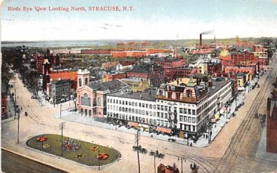 Bird's Eye View Syracuse, New York Postcard