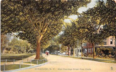 West Onondaga Street Syracuse, New York Postcard