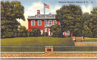 Schuyler Mansion Syracuse, New York Postcard