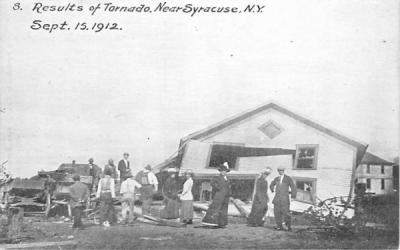 Results of Tornado Sept 15, 1912 Syracuse, New York Postcard