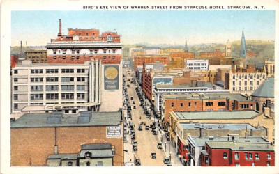 Warren Street Syracuse, New York Postcard