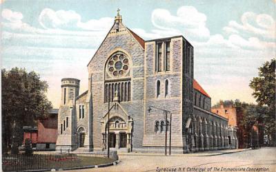 Cathedral of the Immaculate Conception Syracuse, New York Postcard