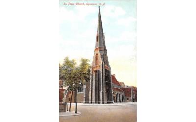 St Paul's Church Syracuse, New York Postcard