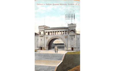 Entrance to Statdium Syracuse, New York Postcard